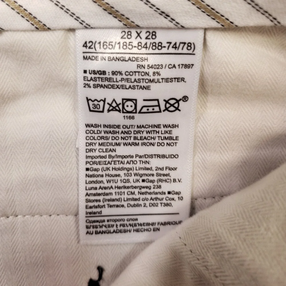 Banana Republic Chino Pants Mens 28x30 Gray Fulton Skinny Fit Stretch Cotton